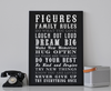 Personalised Family Rules Print - Vintage Style